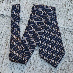 Louis Feraud Men Tie 100% Silk Multi Color Necktie Classic Neck Tie Made in USA